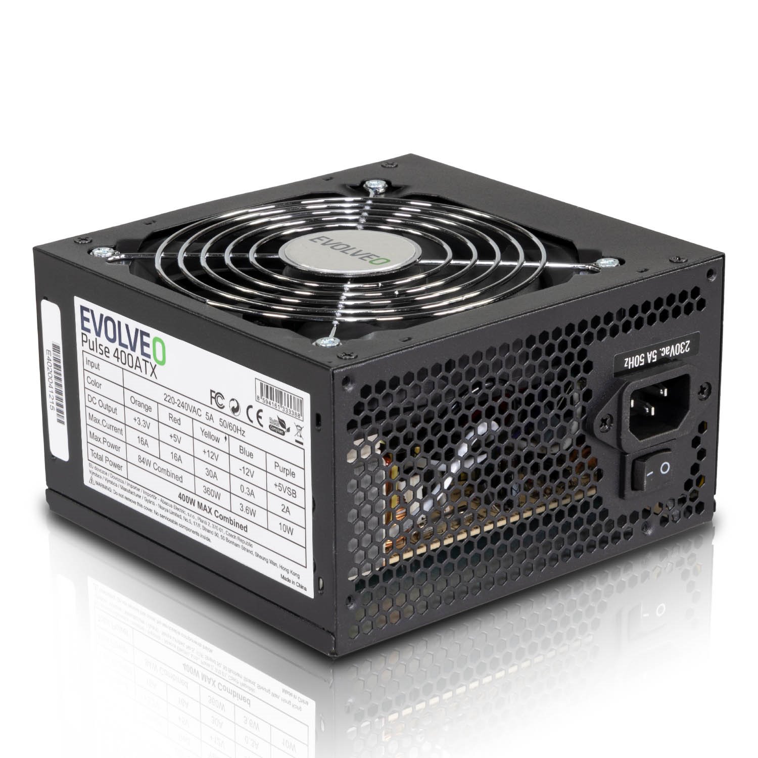 EVOLVEO power supply 400W ATX, lownoise, bulk