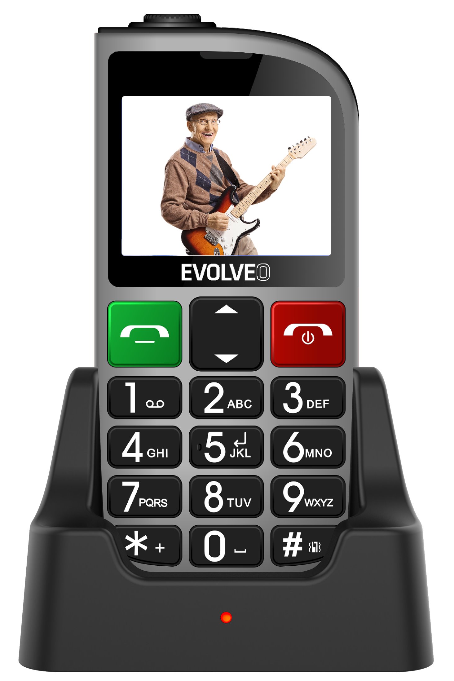EVOLVEO EasyPhone FM, a mobile phone for senior citizens with a